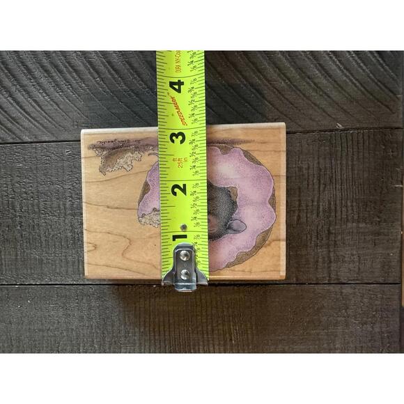 House Mouse Donut Bliss 2003 wood block rubber stamp - Picture 8 of 8